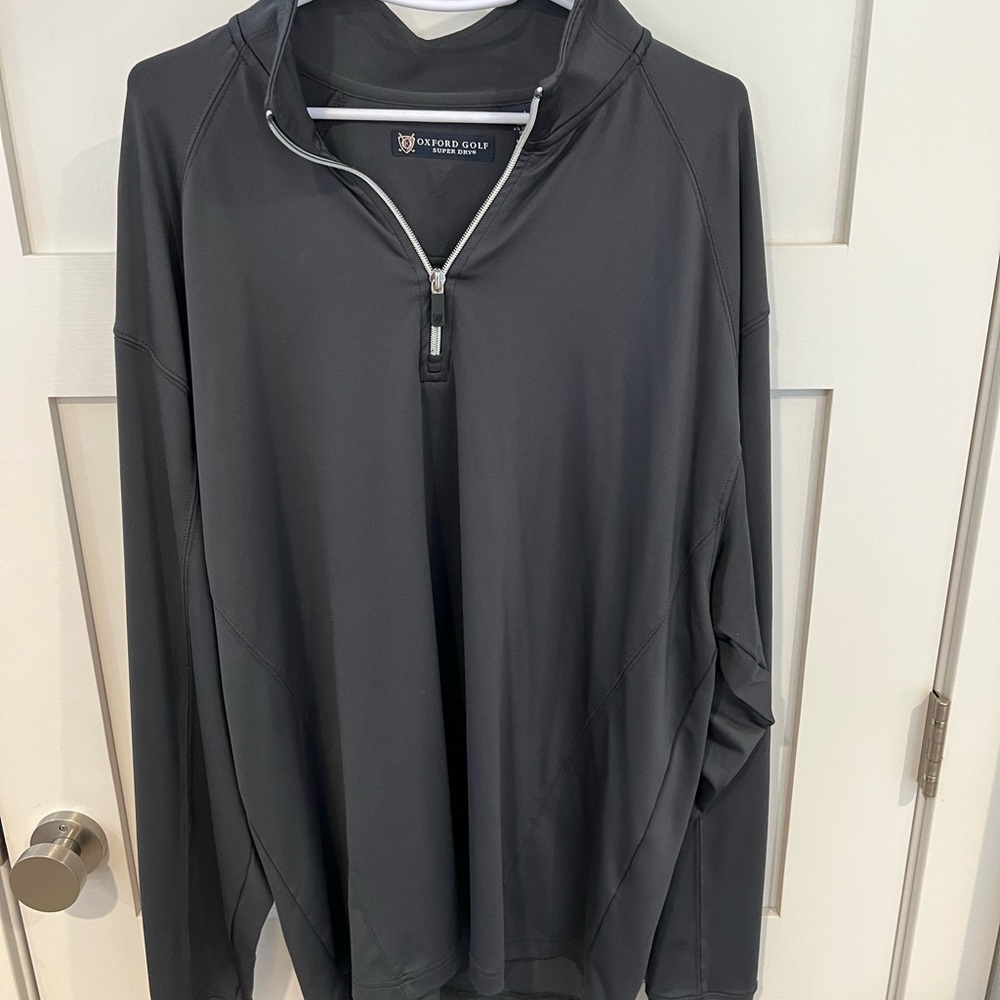 Men's 1/4 zip long sleeve polo